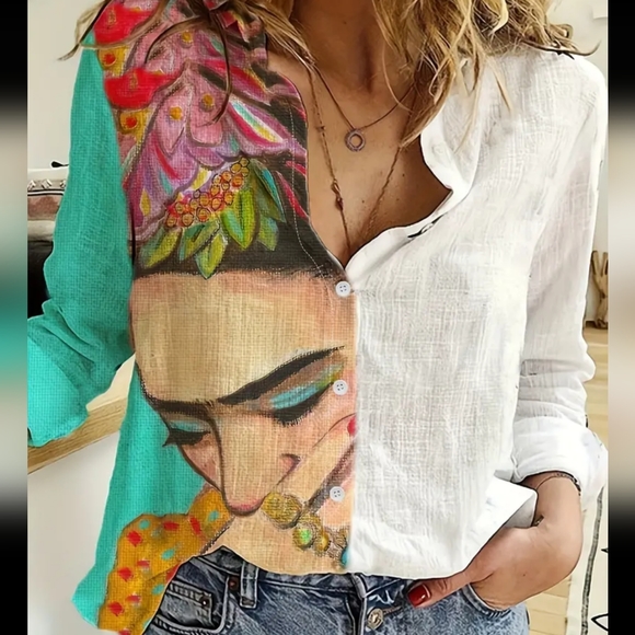Tops - Beautiful ❤️ Frida bottom down blouse shirt